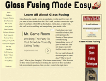 Tablet Screenshot of glass-fusing-made-easy.com